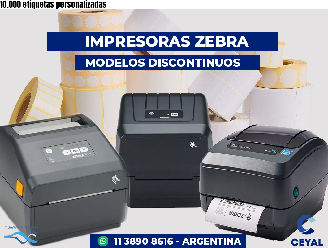 10.000 etiquetas personalizadas
