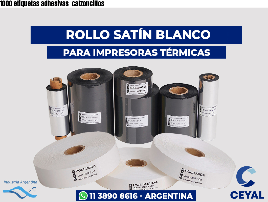 1000 etiquetas adhesivas  calzoncillos