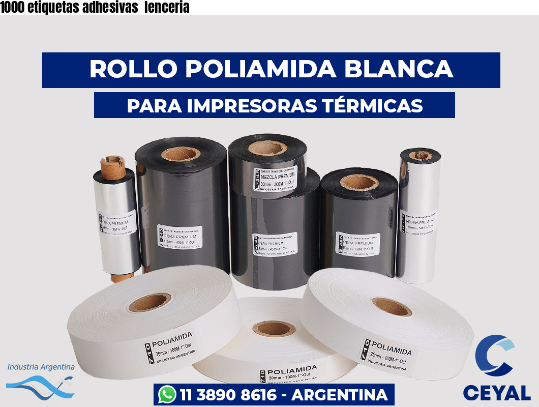 1000 etiquetas adhesivas  lenceria