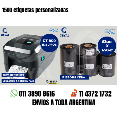 1500 etiquetas personalizadas