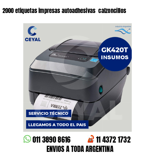 2000 etiquetas impresas autoadhesivas  calzoncillos