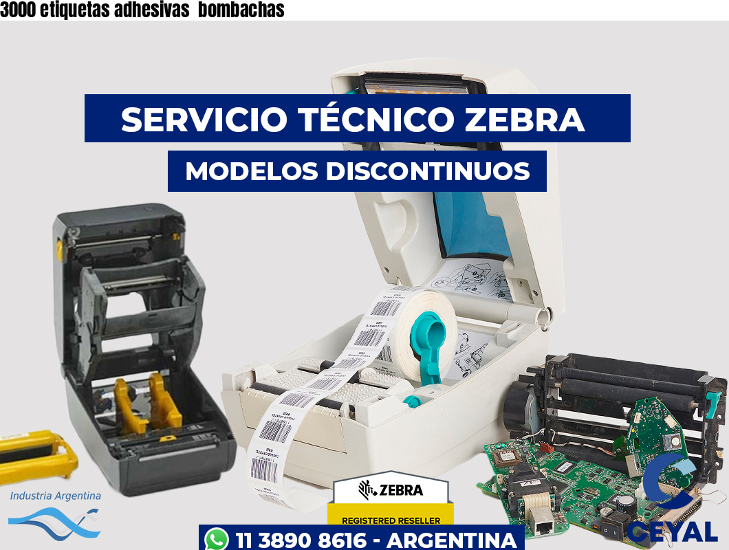 3000 etiquetas adhesivas  bombachas