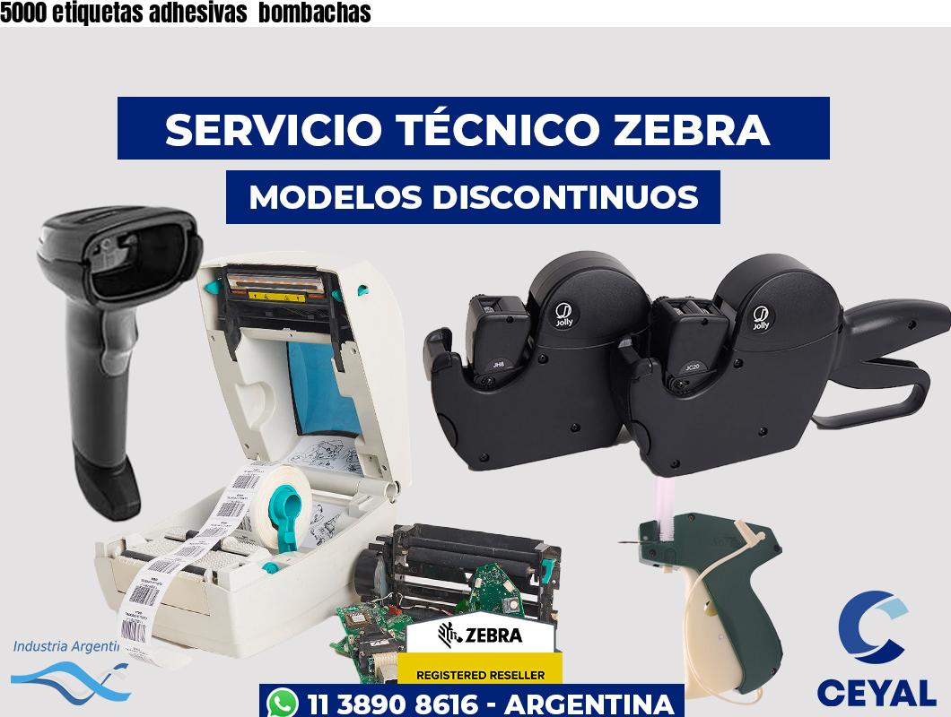 5000 etiquetas adhesivas  bombachas