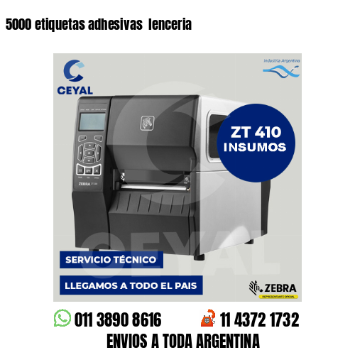 5000 etiquetas adhesivas  lenceria