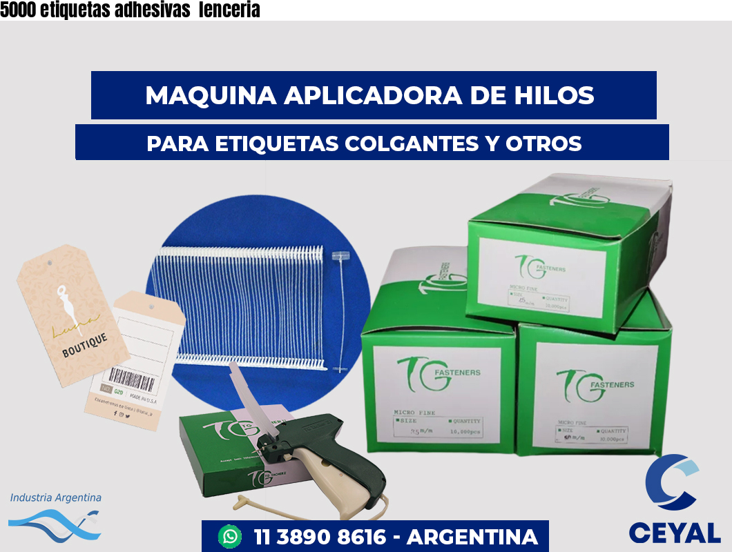5000 etiquetas adhesivas  lenceria