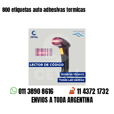 800 etiquetas auto adhesivas termicas