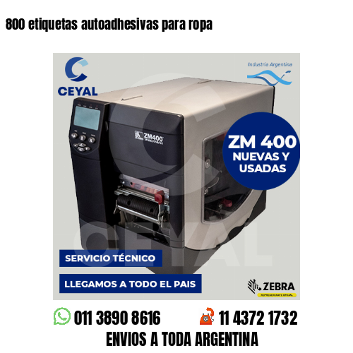 800 etiquetas autoadhesivas para ropa