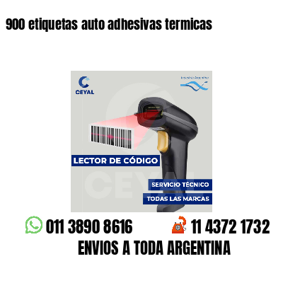 900 etiquetas auto adhesivas termicas