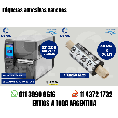 Etiquetas adhesivas Ranchos