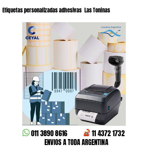 Etiquetas personalizadas adhesivas  Las Toninas