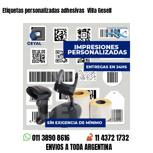 Etiquetas personalizadas adhesivas  Villa Gesell