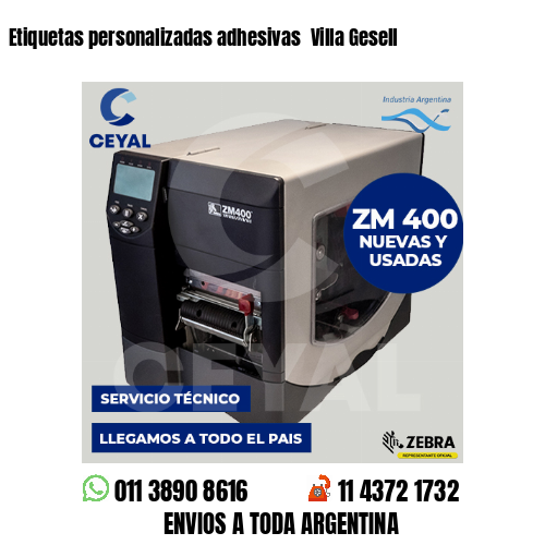 Etiquetas personalizadas adhesivas  Villa Gesell