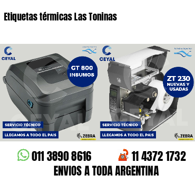 Etiquetas térmicas Las Toninas