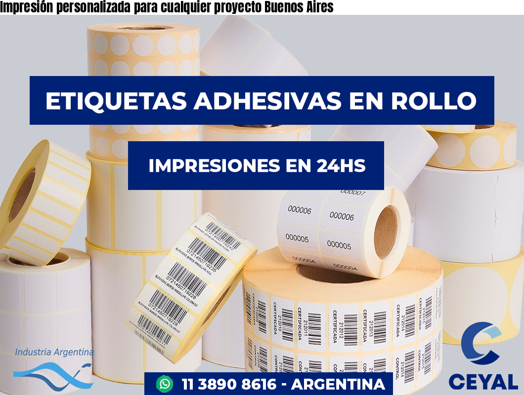 Impresión personalizada para cualquier proyecto Buenos Aires