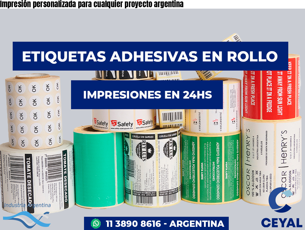 Impresión personalizada para cualquier proyecto argentina