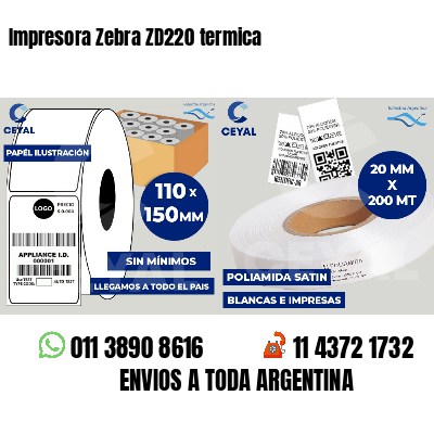 Impresora Zebra ZD220 termica