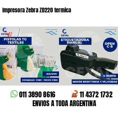 Impresora Zebra ZD220 termica
