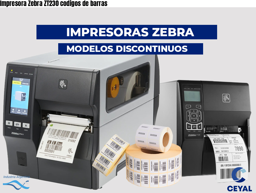 Impresora Zebra ZT230 codigos de barras