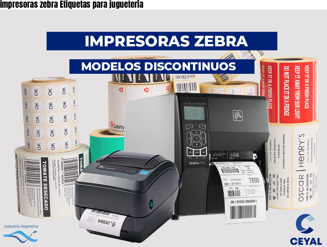 impresoras zebra Etiquetas para juguetería