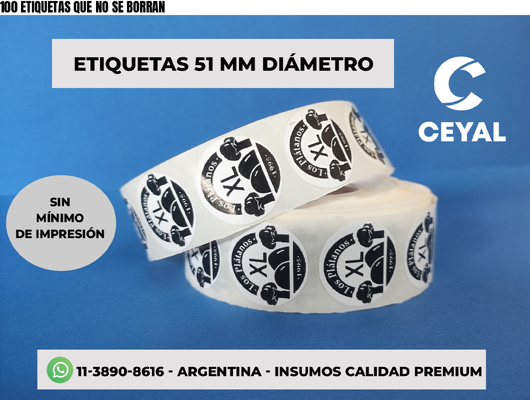 100 ETIQUETAS QUE NO SE BORRAN