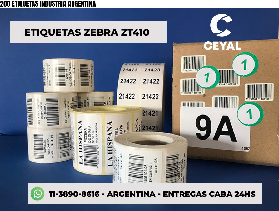 200 ETIQUETAS INDUSTRIA ARGENTINA