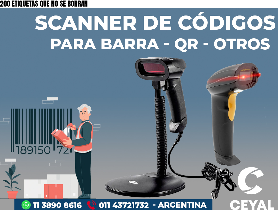 200 ETIQUETAS QUE NO SE BORRAN