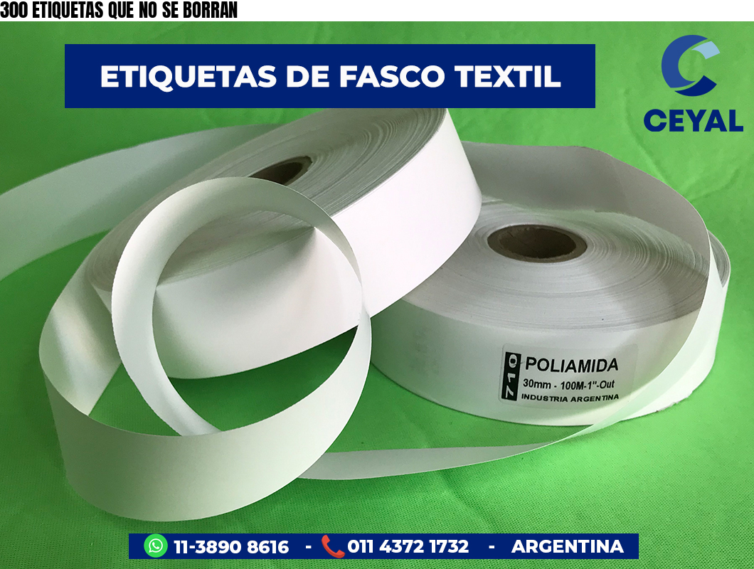 300 ETIQUETAS QUE NO SE BORRAN