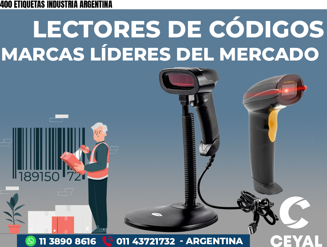 400 ETIQUETAS INDUSTRIA ARGENTINA