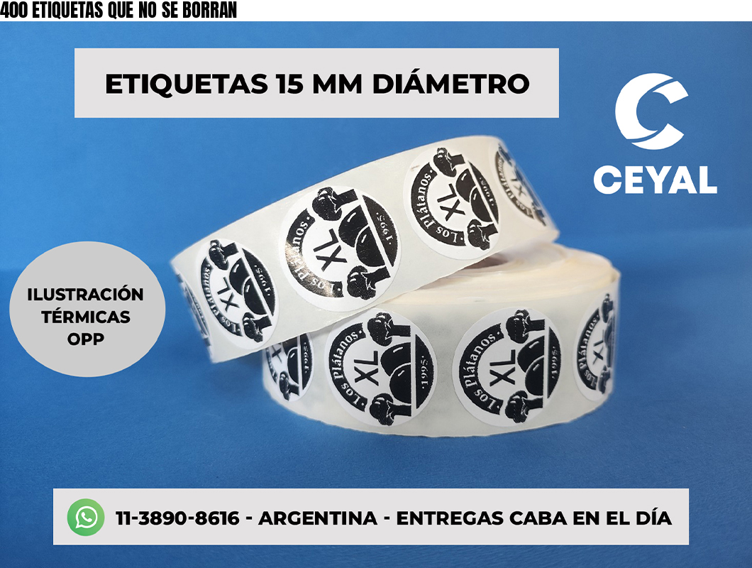 400 ETIQUETAS QUE NO SE BORRAN