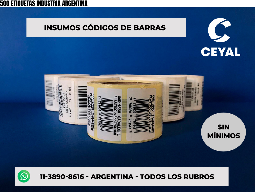 500 ETIQUETAS INDUSTRIA ARGENTINA