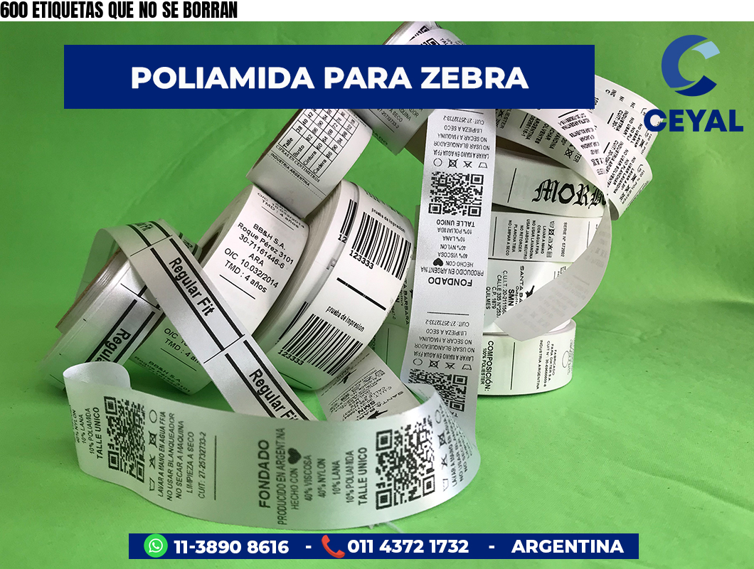 600 ETIQUETAS QUE NO SE BORRAN