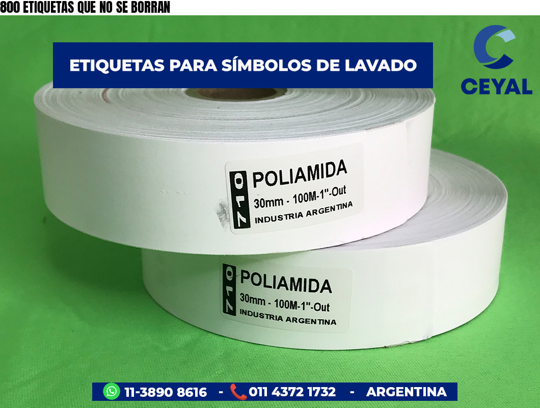 800 ETIQUETAS QUE NO SE BORRAN
