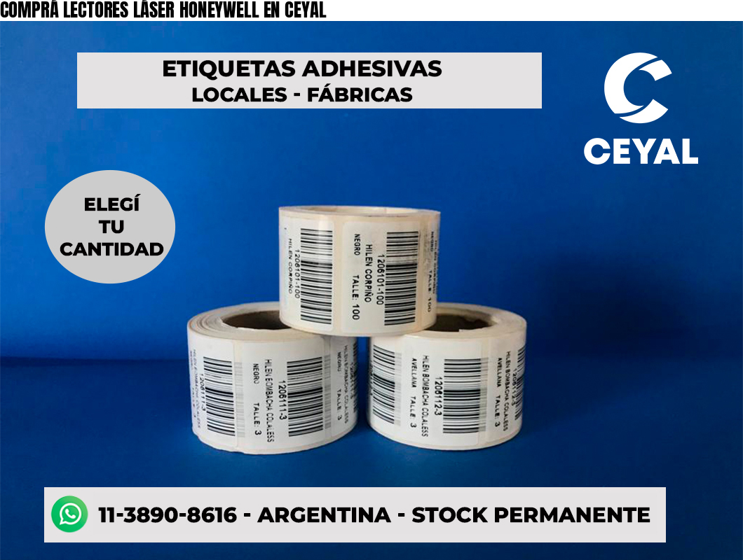 COMPRÁ LECTORES LÁSER HONEYWELL EN CEYAL