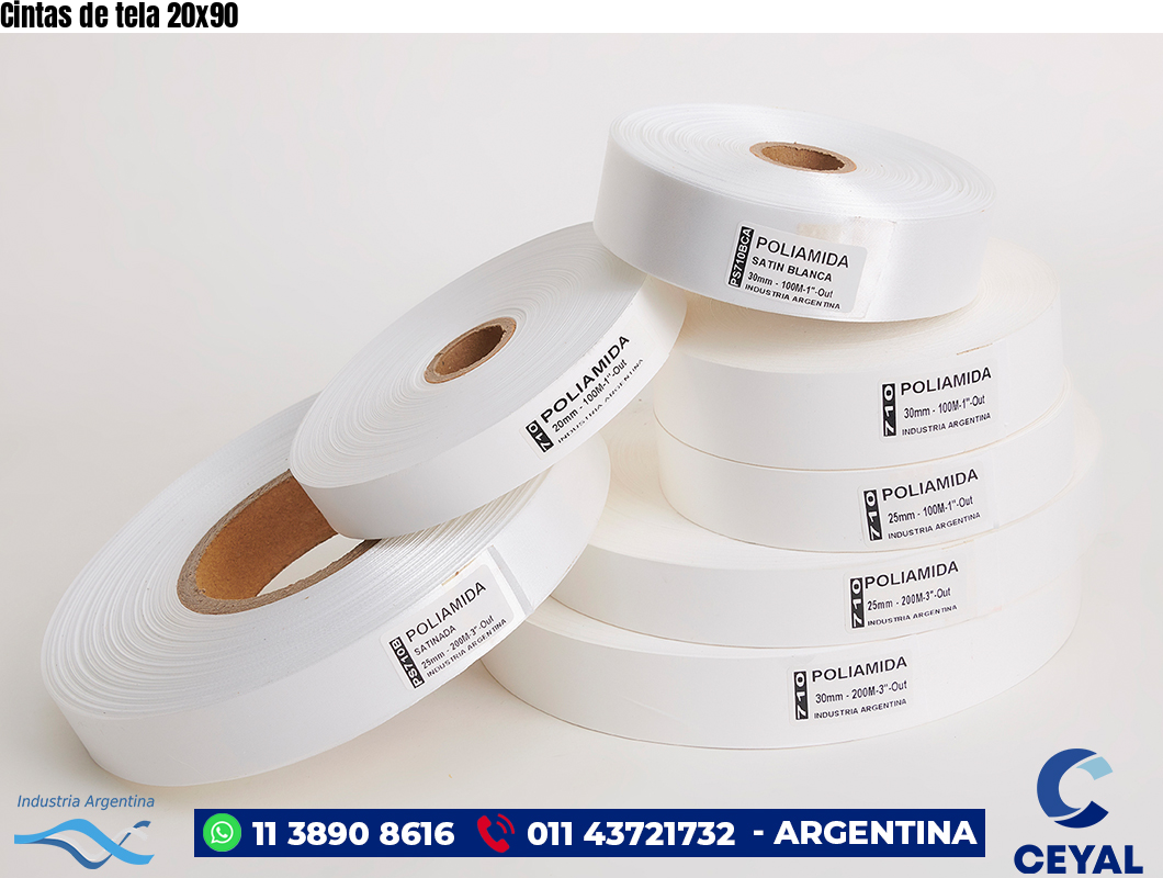 Cintas de tela 20×90