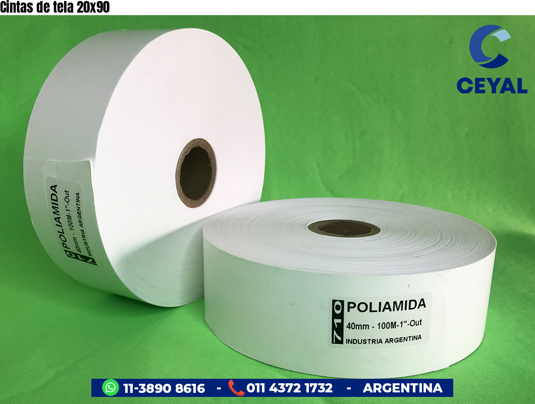 Cintas de tela 20x90