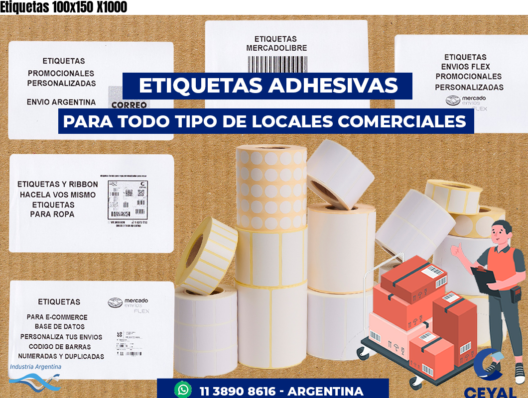 Etiquetas 100x150 X1000