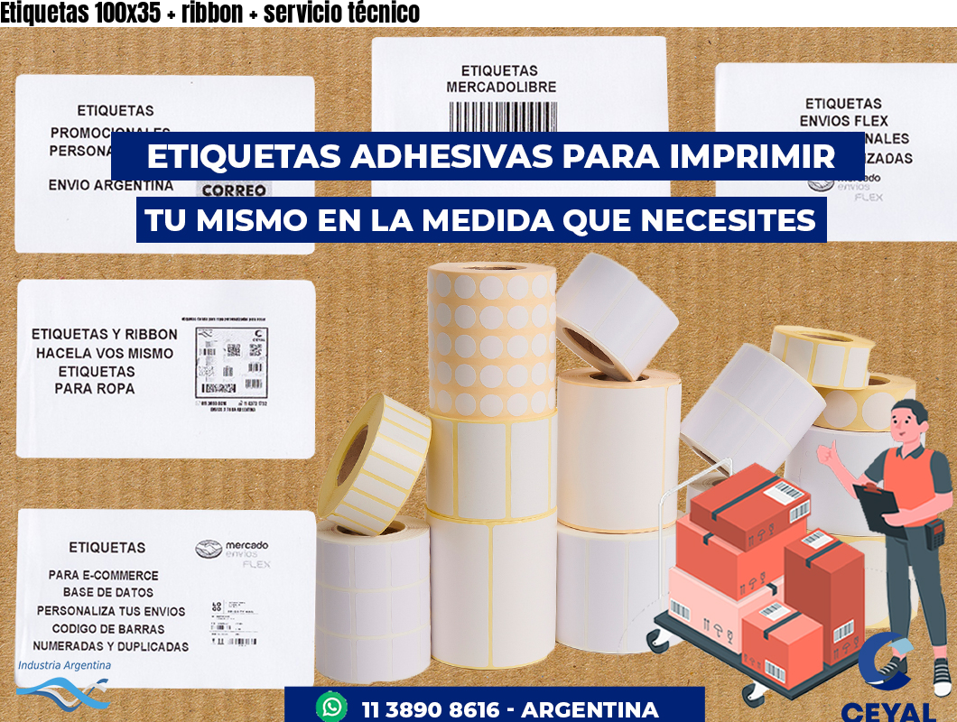 Etiquetas 100x35   ribbon   servicio técnico