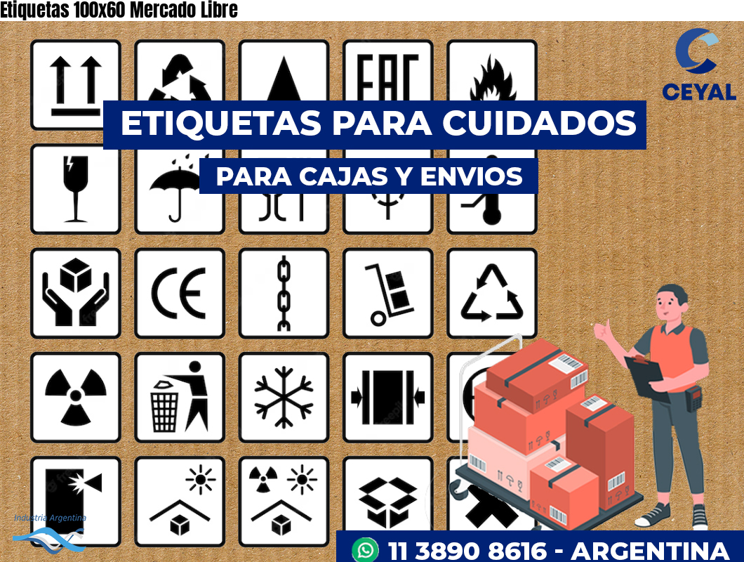 Etiquetas 100x60 Mercado Libre