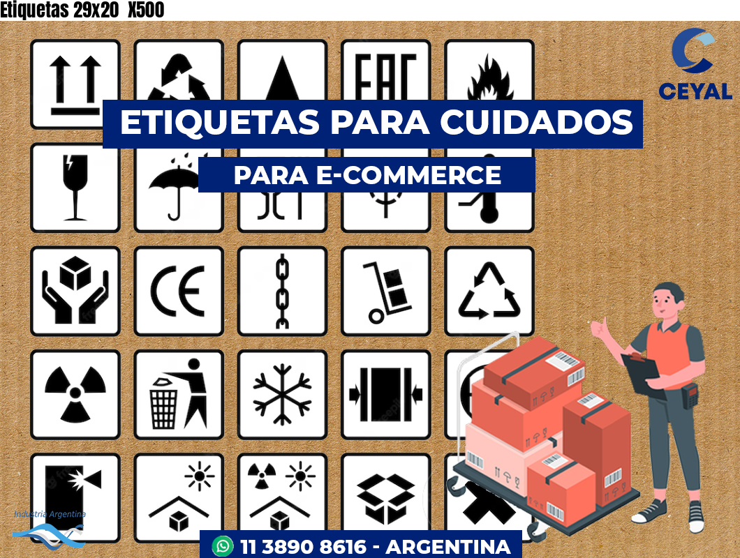 Etiquetas 29x20 X500