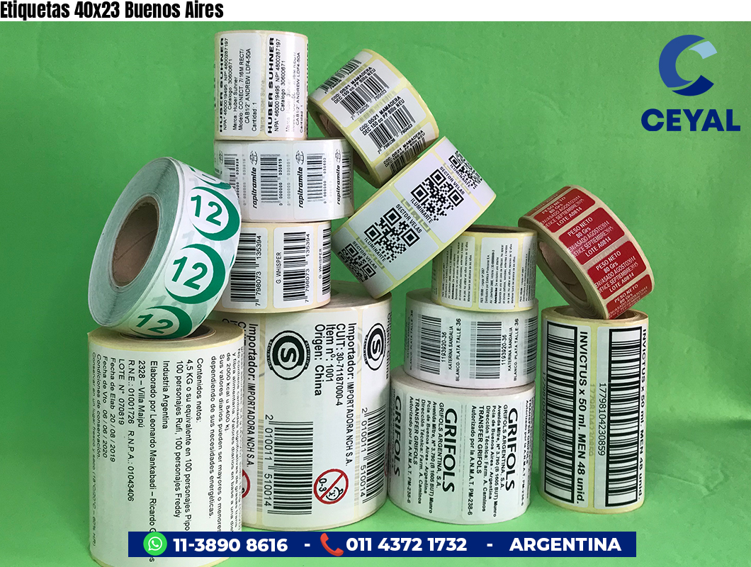 Etiquetas 40x23 Buenos Aires
