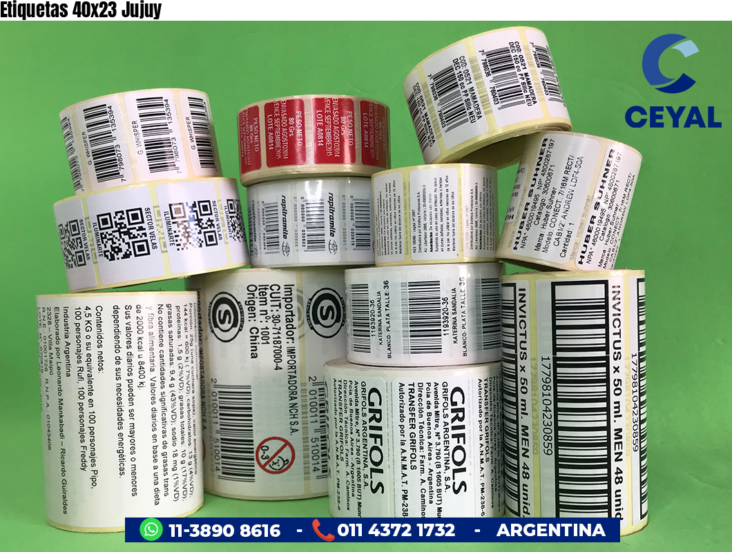 Etiquetas 40x23 Jujuy
