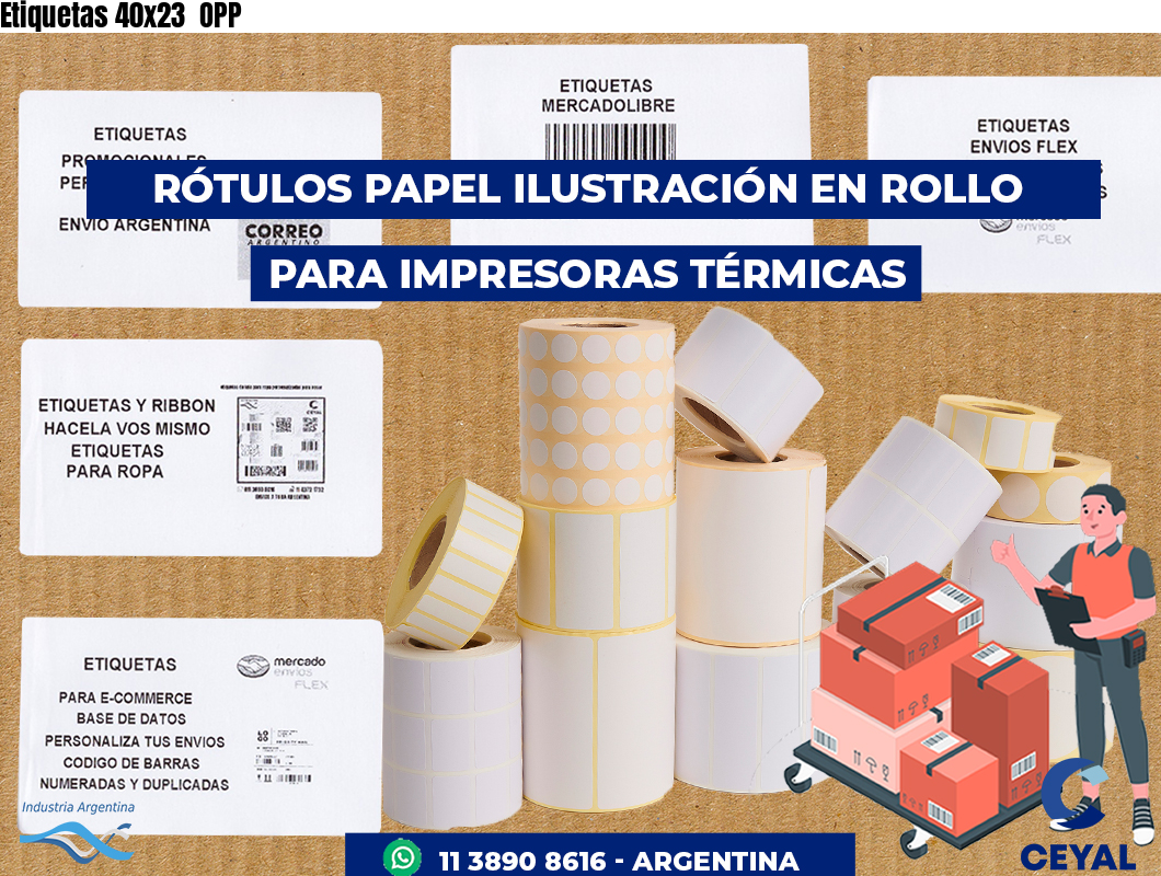 Etiquetas 40x23  OPP