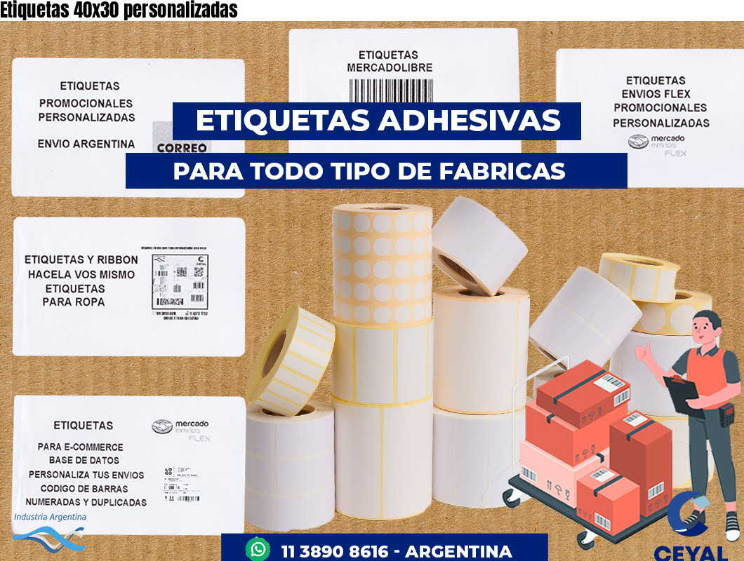 Etiquetas 40x30 personalizadas