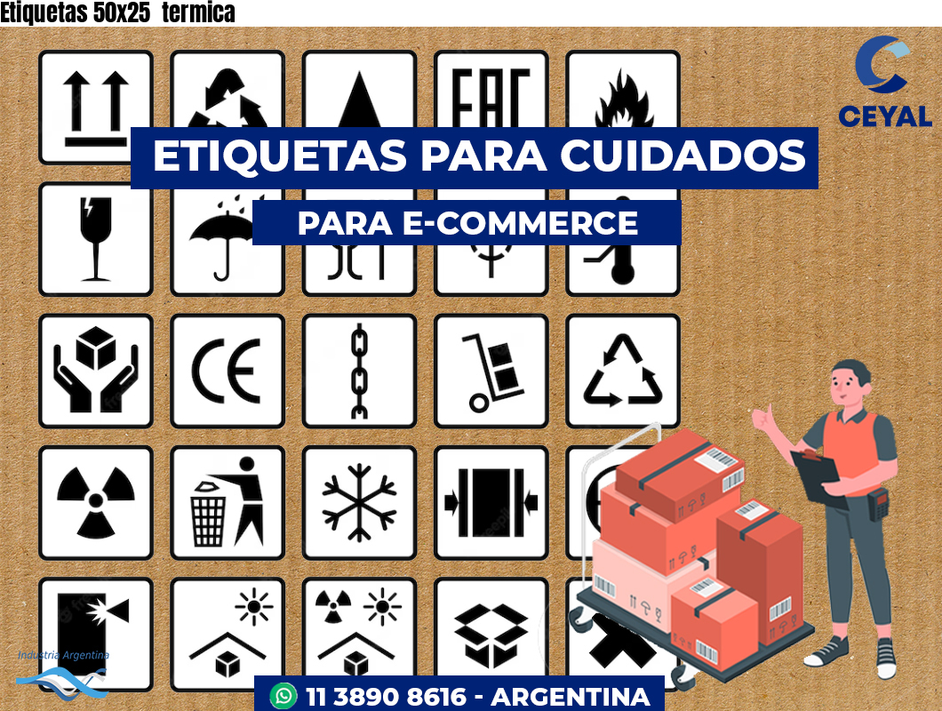Etiquetas 50x25  termica