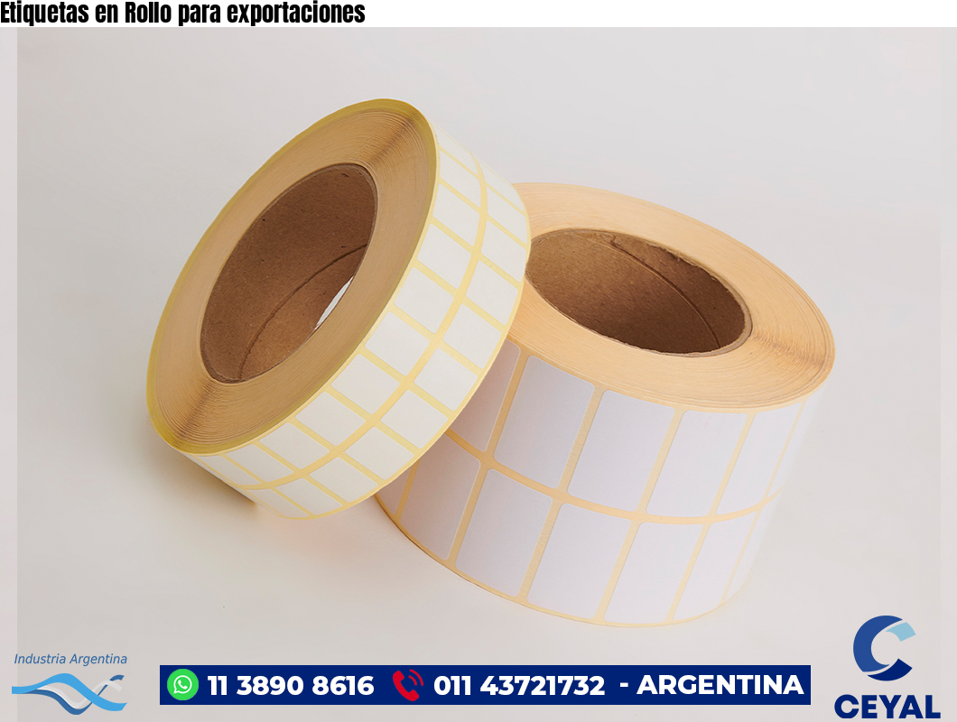 Etiquetas en Rollo para exportaciones