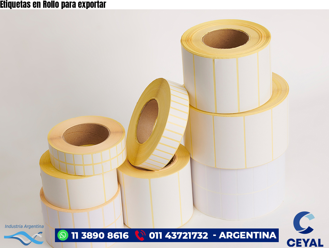 Etiquetas en Rollo para exportar