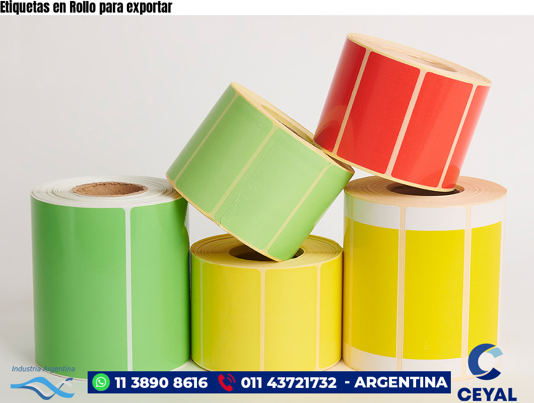 Etiquetas en Rollo para exportar