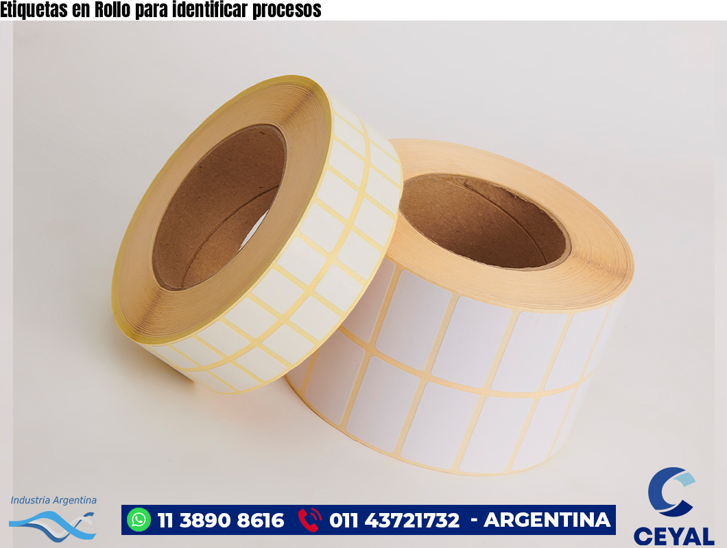 Etiquetas en Rollo para identificar procesos