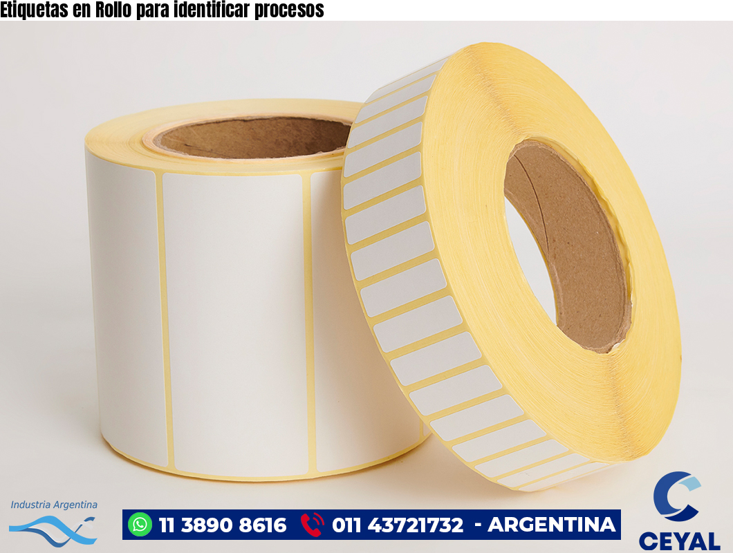 Etiquetas en Rollo para identificar procesos