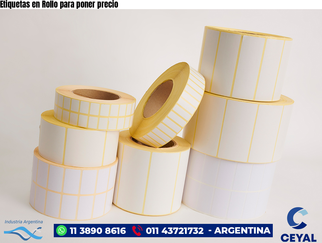 Etiquetas en Rollo para poner precio